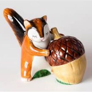 Chipmunk and Acorn - Salt & Pepper Shakers